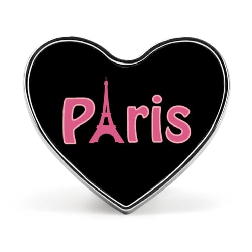 Paris Eiffel Handtuch Lustige Anstecknadeln Herzförmiger Knopf Brosche Abzeichen Anstecknadel Hut Kleidung Schmuck für Männer Frauen von KWQDOZF