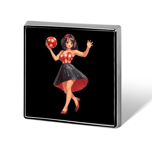 Pin Up Girl Bowling Ball Brooch Pins for Women Men Square Collar Lapel Pins Coat Jacket Accessories Pin Up Girl Bowling Ball Brooch Pins for Women Men Square Collar Lapel Pins Coat Jacket Accessories von KWQDOZF