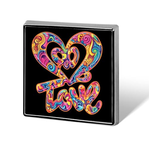 Psychedelic Love Lustige Anstecknadeln Button Brosche Abzeichen Hut Kleidung Tasche Schmuck für Männer Frauen von KWQDOZF