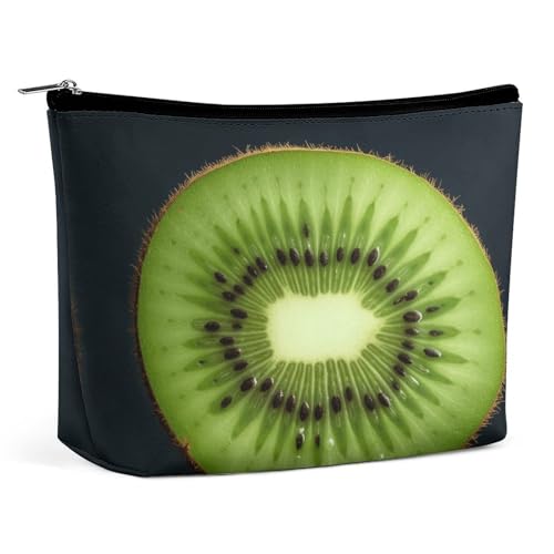 Reise-Kosmetiktasche,Kiwi Slice Print Handheld Kosmetik Reisetasche,einfache Kosmetiktasche,Kosmetiktasche für Geldbörse von KWQDOZF