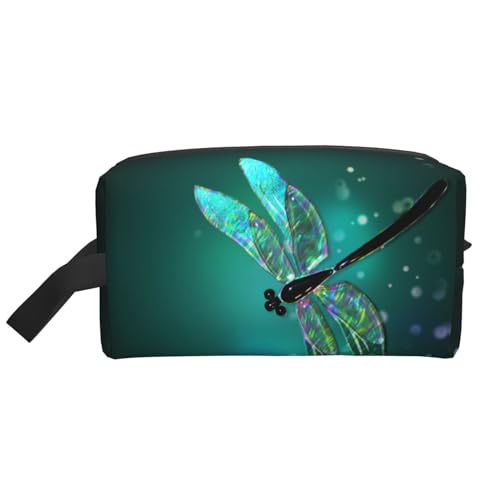 Reise-Kulturtasche mit Glaslibelle. Personalisierte Reise-Make-up-Tasche mit Glaslibelle. Große Kapazität mit Reißverschluss. Tragbare Reise-Kulturtasche in mehreren Stilen, Geschenkidee für Männer un Reise-Kulturtasche mit Glaslibelle. Personalisierte Reise-Make-up-Tasche mit Glaslibelle. Große Kapazität mit Reißverschluss. Tragbare Reise-Kulturtasche in mehreren Stilen, Geschenkidee für Männer un von KWQDOZF
