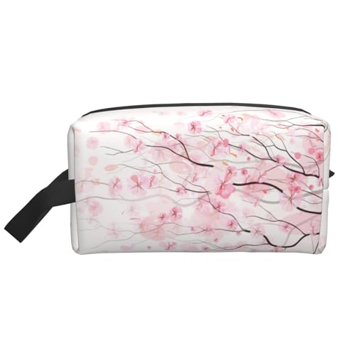 Reise-Kulturtasche mit Sakura-Zweig. Personalisierte Reise-Make-up-Tasche mit Sakura-Zweig. Große Kapazität mit Reißverschluss. Tragbare Reise-Kulturtasche in Mehreren Stilen, Geschenkidee für Männer Reise-Kulturtasche mit Sakura-Zweig. Personalisierte Reise-Make-up-Tasche mit Sakura-Zweig. Große Kapazität mit Reißverschluss. Tragbare Reise-Kulturtasche in Mehreren Stilen, Geschenkidee für Männer von KWQDOZF