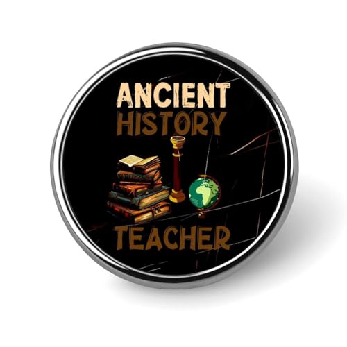Retro-Brosche mit Aufschrift „Geschichtslehrer, rund, Anstecknadel, Revers, Krawattennadel für Damen und Herren, Büroangestellte, Lehrer, Dekoration Retro-Brosche mit Aufschrift „Geschichtslehrer, rund, Anstecknadel, Revers, Krawattennadel für Damen und Herren, Büroangestellte, Lehrer, Dekoration von KWQDOZF