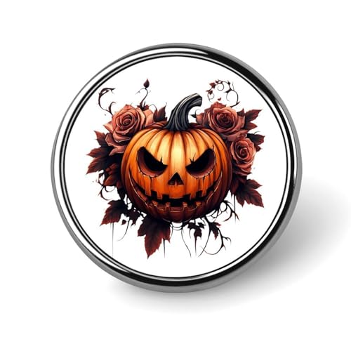 Rose Pumpkin Funny Round Lapel Pins Metal Button Brooch Badge Tie Hats Clothes Decoration for Men Women Rose Pumpkin Funny Round Lapel Pins Metal Button Brooch Badge Tie Hats Clothes Decoration for Men Women von KWQDOZF