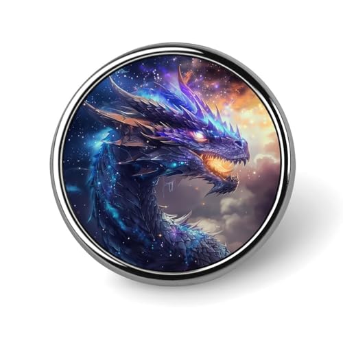 Runde Brosche mit Drachen-Feuer-Atmungsmotiv, Anstecknadel, Revers, Krawattennadel für Damen und Herren, Büroangestellte, Lehrer, Dekoration Runde Brosche mit Drachen-Feuer-Atmungsmotiv, Anstecknadel, Revers, Krawattennadel für Damen und Herren, Büroangestellte, Lehrer, Dekoration von KWQDOZF