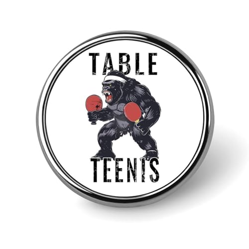 Sasquatch Table Tennis Round Brooch Pin Badge Lapel Tie Pin for Women Men Office Worker Teacher Decor Sasquatch Table Tennis Round Brooch Pin Badge Lapel Tie Pin for Women Men Office Worker Teacher Decor von KWQDOZF