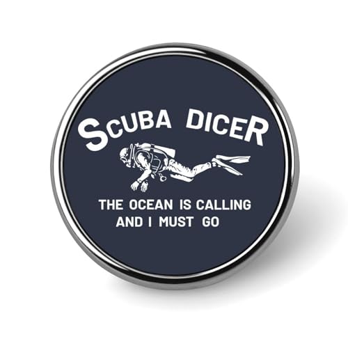 Scuba Ocean Sports Runde Brosche Anstecknadel Anstecker Revers Krawattennadel für Damen Herren Büroangestellte Lehrer Dekor Scuba Ocean Sports Runde Brosche Anstecknadel Anstecker Revers Krawattennadel für Damen Herren Büroangestellte Lehrer Dekor von KWQDOZF