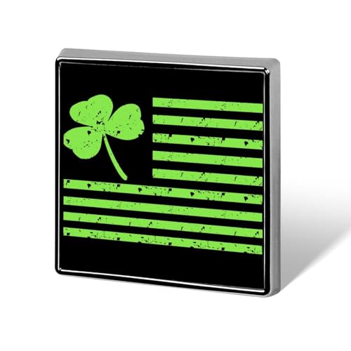 Shamrock Flag Brooch Pins for Women Men Square Collar Lapel Pins Coat Jacket Accessories Shamrock Flag Brooch Pins for Women Men Square Collar Lapel Pins Coat Jacket Accessories von KWQDOZF
