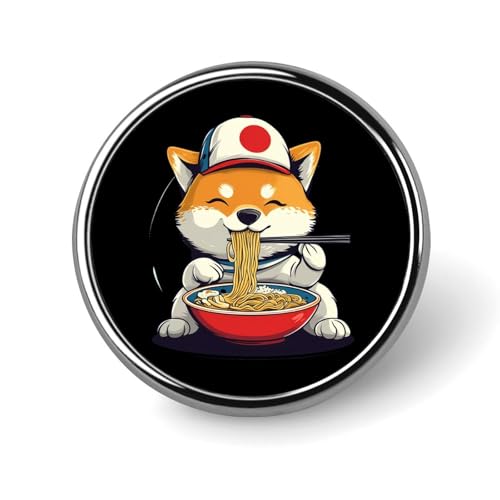 Shiba Dog Japanese Ramen Brooch Pins for Women Men Cute Badge Lapel Pins for Backpack Dress Accessories Shiba Dog Japanese Ramen Brooch Pins for Women Men Cute Badge Lapel Pins for Backpack Dress Accessories von KWQDOZF