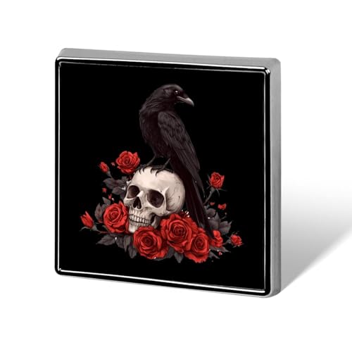 Skull Rose Crow Brooch Pins for Women Men Square Collar Lapel Pins Coat Jacket Accessories Skull Rose Crow Brooch Pins for Women Men Square Collar Lapel Pins Coat Jacket Accessories von KWQDOZF