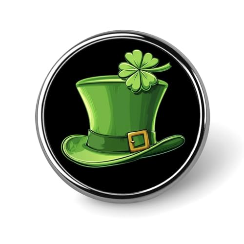 St Patricks Day Shamrock Hat Funny Round Lapel Pins Metal Button Brooch Badge Tie Hats Clothes Decoration for Men Women St Patricks Day Shamrock Hat Funny Round Lapel Pins Metal Button Brooch Badge Tie Hats Clothes Decoration for Men Women von KWQDOZF