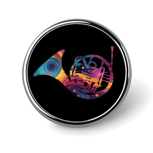 Stilvolles rundes Abzeichen mit rot-schwarz gepunktetem Marien -Aufdruck, 1 Zoll große Anstecknadel aus Aluminiumlegierung mit Wärmeübertragungskunst, leichte Metallnadel für Hemden, Jacken, einzigart von KWQDOZF