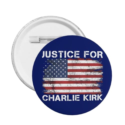 Stück Rest In Peace Charlie Kirk Pins und Memorial Tribute Charlie 1993-2025 Button Runde Abzeichen Brosche Dekoration von KWQDOZF