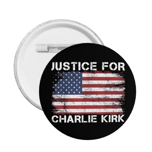 Stück Rest In Peace Charlie Kirk Pins und Memorial Tribute Charlie 1993-2025 Button Runde Abzeichen Brosche Dekoration von KWQDOZF