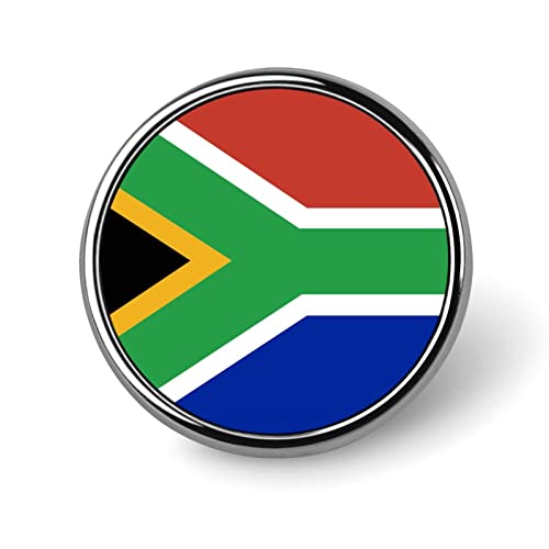 Südafrikanische Flagge, runde Brosche, Anstecknadel, Dekoration, Anstecker, Abzeichen für Männer und Frauen von KWQDOZF