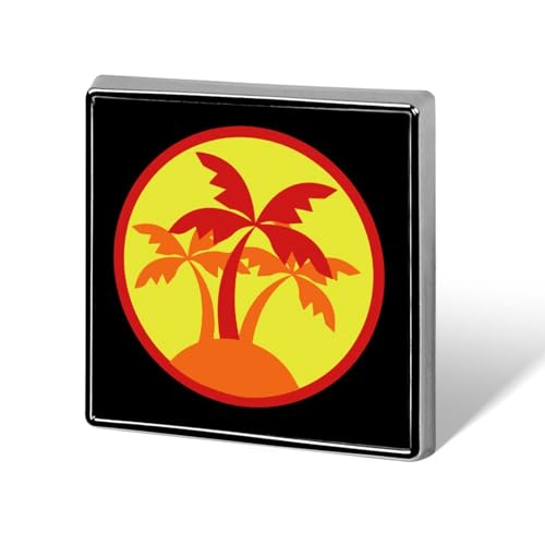 Sunset Tropical Coconut Trees Brooch Pins for Women Men Square Collar Lapel Pins Coat Jacket Accessories Sunset Tropical Coconut Trees Brooch Pins for Women Men Square Collar Lapel Pins Coat Jacket Accessories von KWQDOZF
