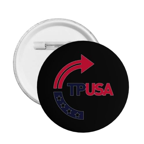 TPUSA Turning Point USA Button Pin rund Abzeichen für Hut Shirt Kleidung von KWQDOZF