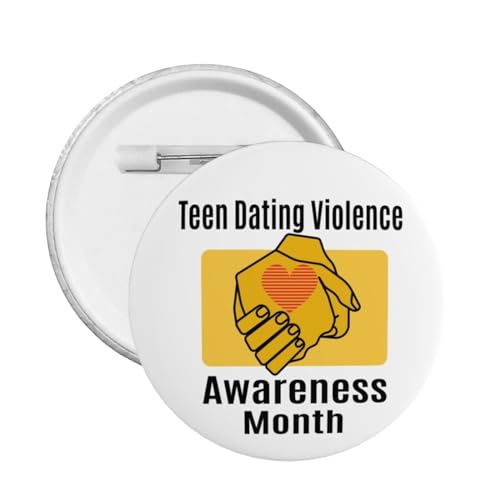 Teen Dating Violence Awareness Orange Ribbon Pins Runde Brosche Button Badge Aufkleber Zeichen Metall Pin Badge Decor von KWQDOZF