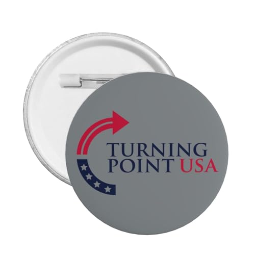 Turning Point USA TPUSA Button Pin rund Abzeichen für Hut Shirt Kleidung von KWQDOZF