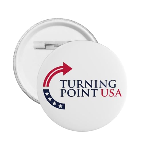 Turning Point USA TPUSA Button Pin rund Abzeichen für Hut Shirt Kleidung von KWQDOZF