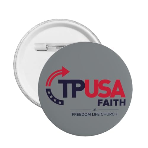 Turning Point USA TPUSA Freedom Life Button Pin rund Abzeichen für Hut Shirt Kleidung von KWQDOZF