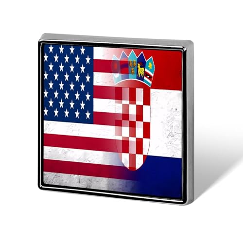 USA Kroatische Flagge Quadratische Revers-Krawattennadeln Lustige Brosche Anstecknadel Button Abzeichen Hut Kleidung Zubehör für Männer Frauen USA Kroatische Flagge Quadratische Revers-Krawattennadeln Lustige Brosche Anstecknadel Button Abzeichen Hut Kleidung Zubehör für Männer Frauen von KWQDOZF