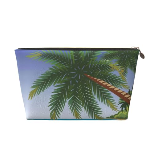 Vector Damen-Make-up-Tasche mit Aufdruck, große Kapazität, Reise-Make-up-Tasche, Leder, wasserdicht, Kulturbeutel, Rasierbeutel, Geldbörse, Gold von KWQDOZF