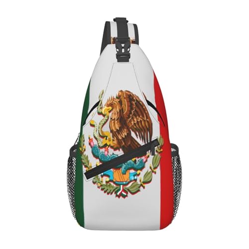 Verstellbarer Sling-Rucksack mit polnischer Flagge und Adler – Lässige Umhängetasche für Reisen, Fitnessstudio und den täglichen Gebrauch von KWQDOZF