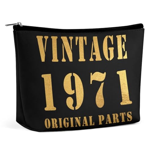 Vintage 1971 Originalteile 3 Kosmetiktasche, tragbare Reise-Make-up-Tasche, große Kapazität, Kulturbeutel, Aufbewahrungstaschen für Damen, 3 von KWQDOZF
