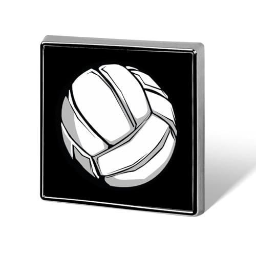 Volleyball Brooch Pins for Women Men Square Collar Lapel Pins Coat Jacket Accessories Volleyball Brooch Pins for Women Men Square Collar Lapel Pins Coat Jacket Accessories von KWQDOZF