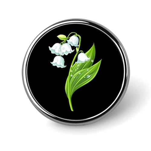 White Lily Of The Valley Flower Brooch Pins for Women Men Cute Badge Lapel Pins for Backpack Dress Accessories White Lily Of The Valley Flower Brooch Pins for Women Men Cute Badge Lapel Pins for Backpack Dress Accessories von KWQDOZF