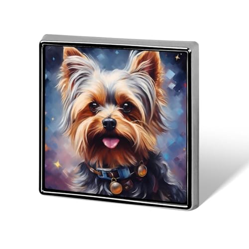 Yorkshire Terrier Galaxy Lustige Anstecknadeln Button Brosche Abzeichen Hut Kleidung Tasche Schmuck für Männer Frauen von KWQDOZF