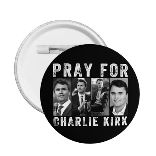 stück Beten Für Charlie Kirk Pins Und Memorial Hero Charlie Kirk Button Runde Abzeichen Brust Brosche Dekoration von KWQDOZF