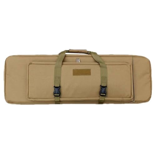 KWTF Tasche für Angelausrüstung, Taktische Tasche aus Baumwolle, wasserdichte, rucksackfähige, verdickte doppellagige Bergsteigertasche für Männer (Khaki 60cm) von KWTF