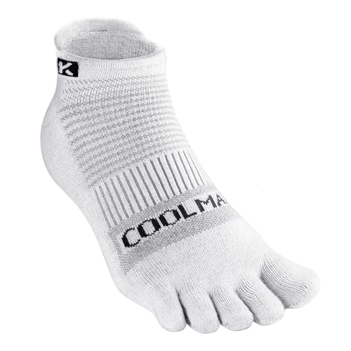 KWUKOTY 3-Paar Gepolsterte Kompressions Lauf Zehensocken Knöchelsocken | Coolmax Lycra | Grau Herren Damen Größe 40-43 KWUKOTY 3-Paar Gepolsterte Kompressions Lauf Zehensocken Knöchelsocken | Coolmax Lycra | Grau Herren Damen Größe 40-43 von KWUKOTY