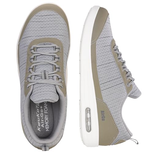 KWUKOTY Diabetic Shoes for Women, Women&apos:s Wide Width Elderly Shoes, Swollen Feet Non-Slip Air Cushion Bottom Fattening and Widening Size 4-9 Grey KWUKOTY Diabetic Shoes for Women, Women&apos:s Wide Width Elderly Shoes, Swollen Feet Non-Slip Air Cushion Bottom Fattening and Widening Size 4-9 Grey von KWUKOTY