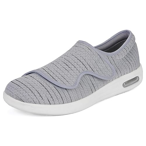 KWUKOTY Diabetiker Schuhe Damen Verstellbare breite Version Extra Weit Senioren Gesundheit Hausschuhe Damen Gr.40.5 von KWUKOTY