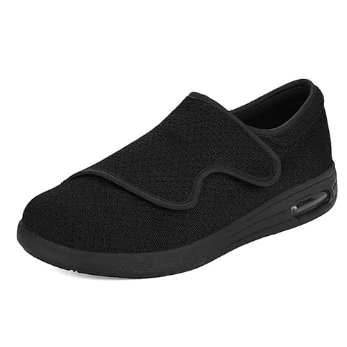 KWUKOTY Diabetiker Schuhe Damen Verstellbare breite Version Extra Weit Senioren Gesundheit Hausschuhe Damen Gr.41.5 von KWUKOTY