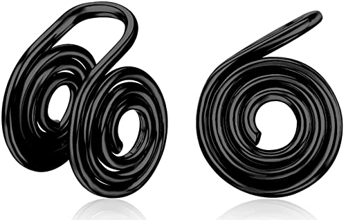 KWUNCCI Druck-Ohrringe für Keloide, 10 mm, Spiralohrringe, drahtgewickelte Clip-On-Ohrringe, Edelstahl, nicht durchbohrte Ohrringe, Ohrmanschetten, künstliches Piercing für Männer und Frauen, 10 mm KWUNCCI Druck-Ohrringe für Keloide, 10 mm, Spiralohrringe, drahtgewickelte Clip-On-Ohrringe, Edelstahl, nicht durchbohrte Ohrringe, Ohrmanschetten, künstliches Piercing für Männer und Frauen, 10 mm von KWUNCCI