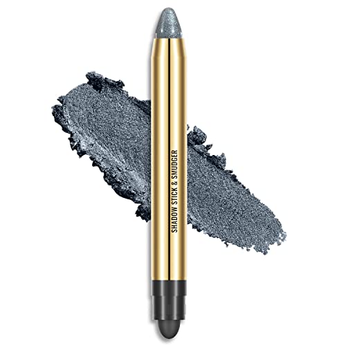 KXAMELIE Augen-Make-up: Lidschatten Sticks mit Double End Brush, Metallic & Glitter, Wasserfest, Voller Deckkraft, Natürlich, Cream, Unisex, Erwachsene von KXAMELIE