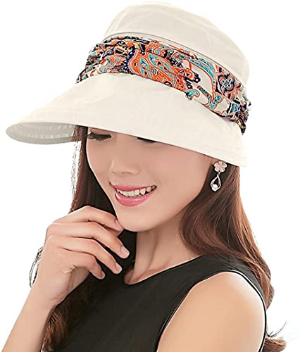 KXF Frauen 2 in 1 Faltbarer Sonnenhut mit Nackenklappe Atmungsaktiv Schnell Trocken 360°Schutz Outdoor Sport Visier Große Krempe UV Sonnenschutz UPF 50+ Strand Angeln Hut KXF Frauen 2 in 1 Faltbarer Sonnenhut mit Nackenklappe Atmungsaktiv Schnell Trocken 360°Schutz Outdoor Sport Visier Große Krempe UV Sonnenschutz UPF 50+ Strand Angeln Hut von KXF