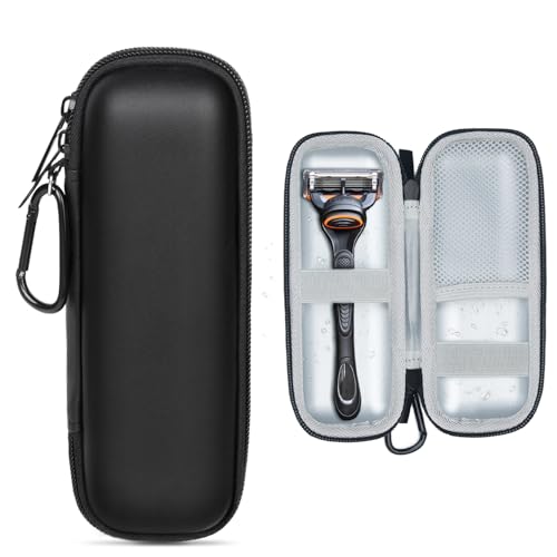 KXOYJAD Razor Travel Case für Gillette Fusion5, Mach3, ProGlide Shield Herren Razor & Harrys, Stoßfeste wasserdichte Hülle von KXOYJAD