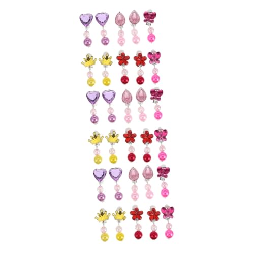 10 Paare von Pairs 's Clip Kleinkind -Ohrhänger Little Girls Schmuck für Spiel Ohrringe Mädchen Kind Harz Quaste Tassel von KXQYIKYI