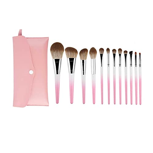 12 PCs Make -up Pinsel Set Cosmetic Lid Shadow Eyeliner Foundation Bluts Beauty Make -up Pinsel (D) von KXQYIKYI