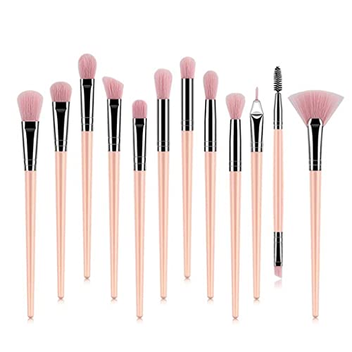 12pcs Make -up -Bürsten Set Lidschatten -Lidschattenpinsel Fundament Erweiterung Make -up Pinsel Kits (e) von KXQYIKYI