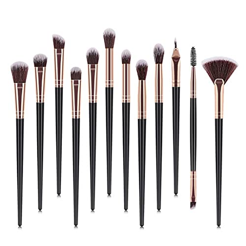 12pcs Make -up -Bürsten Set Lidschatten -Lidschattenpinsel Fundament Erweiterung Make -up Pinsel Kits (e) von KXQYIKYI