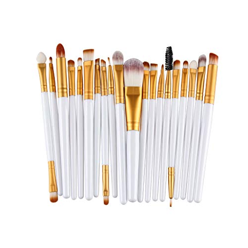 20 PCs Make -up -Pinsel -Set -Werkzeug -Make -up -Waschung für Augen Make -up, Fundament, Lidschatten und andere Kosmetikwerkzeuge (schwarz) von KXQYIKYI