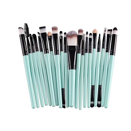20 PCs Make -up -Pinsel -Set -Werkzeug -Make -up -Waschung für Augen Make -up, Fundament, Lidschatten und andere Kosmetikwerkzeuge (schwarz) von KXQYIKYI