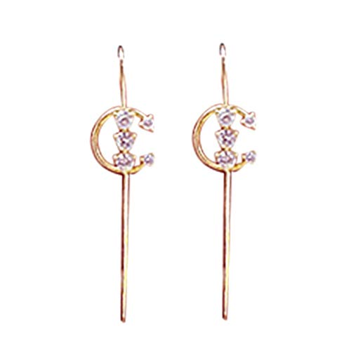 2pcs Frauen Mode Ohrringe Ohrhörer Crawler Hook Ohrringe Damen Elegante Wickel Crawler Clip Diagonal Stud Ohrring für Frauen Mädchen Valentinstagsfeiertagsgeschenk von KXQYIKYI