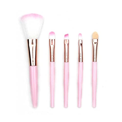 5pcs Make -up Pinsel Set Lidschatten Augenbrauen Eyeliner Erröten loser Foundation Professionelle Lippen Frauen Kosmetische Werkzeuge (E) von KXQYIKYI